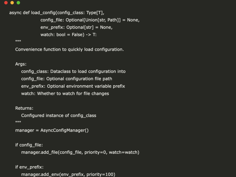 Building a Modern Async Configuration Management System with Type Safety and Hot Reloading