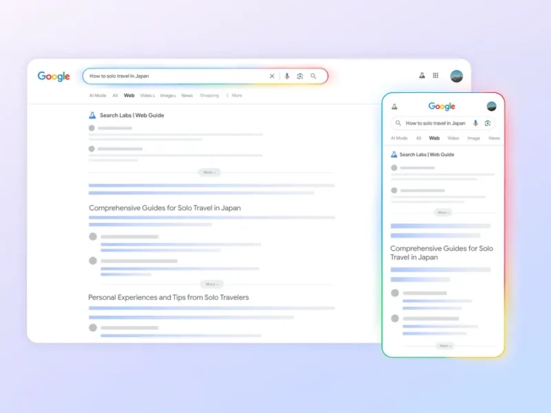 Googles web Guide använder AI för att gruppera sökresultat efter ämne
