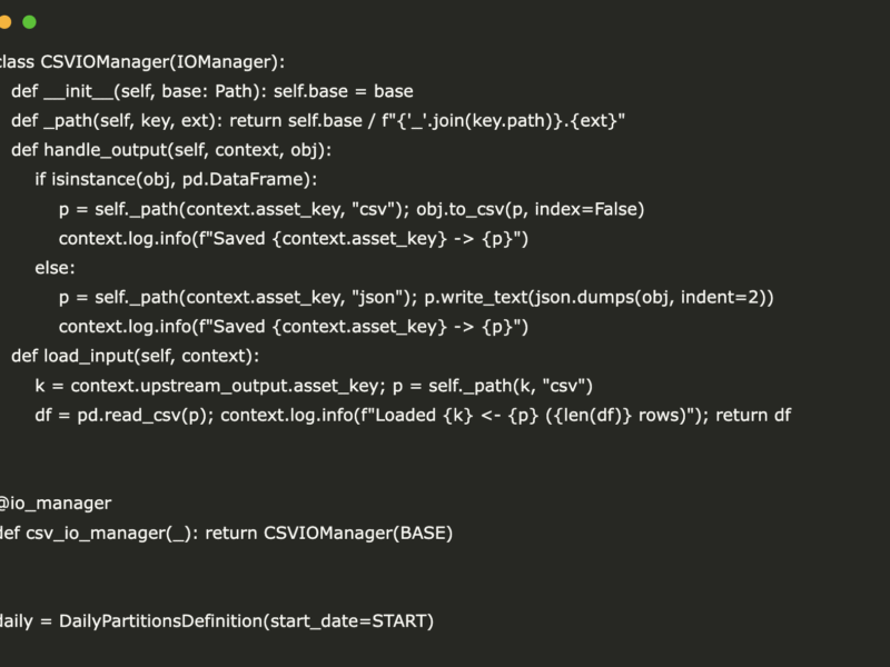 A Coding Guide to Build and Validate End-to-End Partitioned Data Pipelines in Dagster with Machine Learning Integration