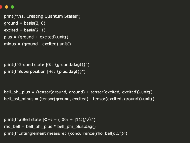 A Coding Implementation of Quantum State Evolution, Decoherence, and Entanglement Dynamics using QuTiP
