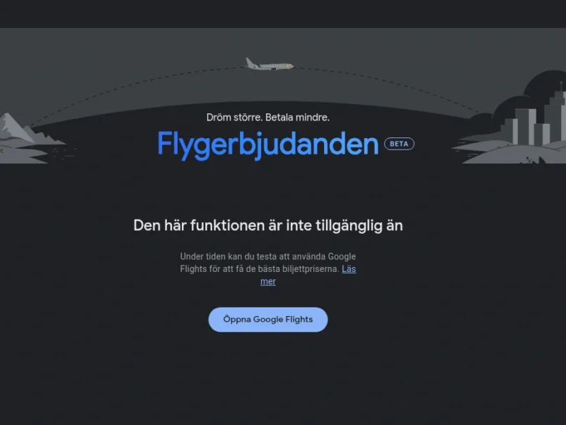 Flight Deals är ett nytt AI-drivet sökverktyg i Google Flights