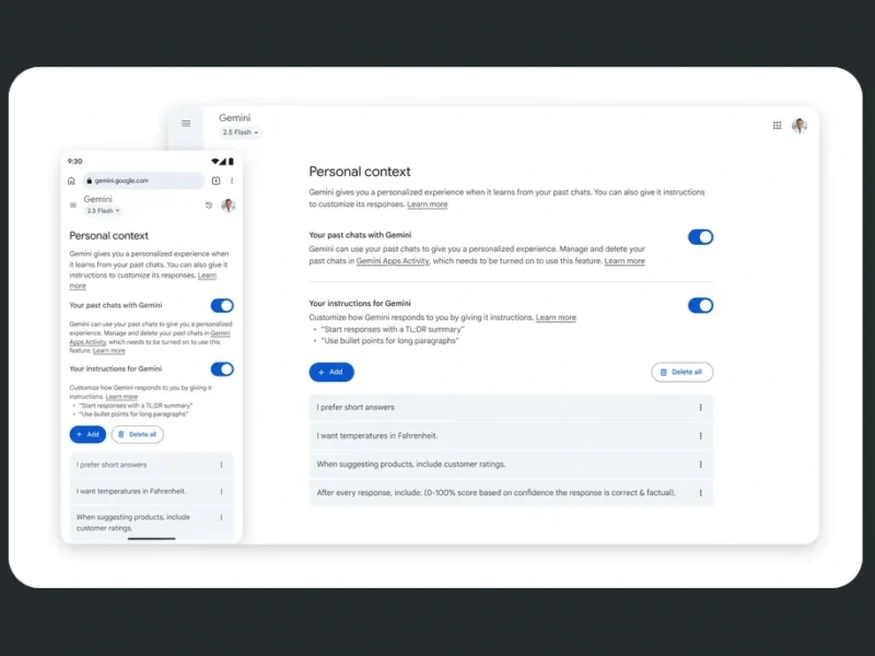Gemini-appen får nya smarta funktioner som tillfälliga chattar